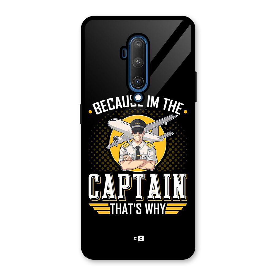 I M Captain Glass Back Case for OnePlus 7T Pro