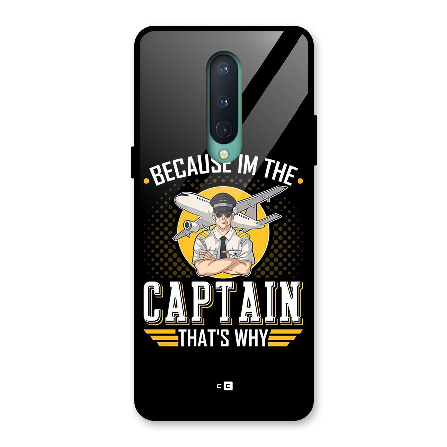 I M Captain Glass Back Case for OnePlus 8