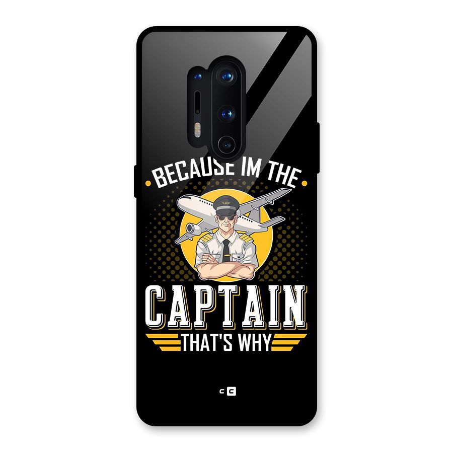 I M Captain Glass Back Case for OnePlus 8 Pro