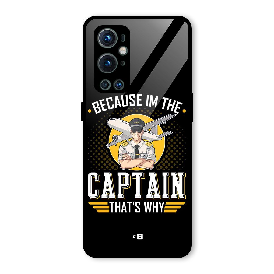 I M Captain Glass Back Case for OnePlus 9 Pro