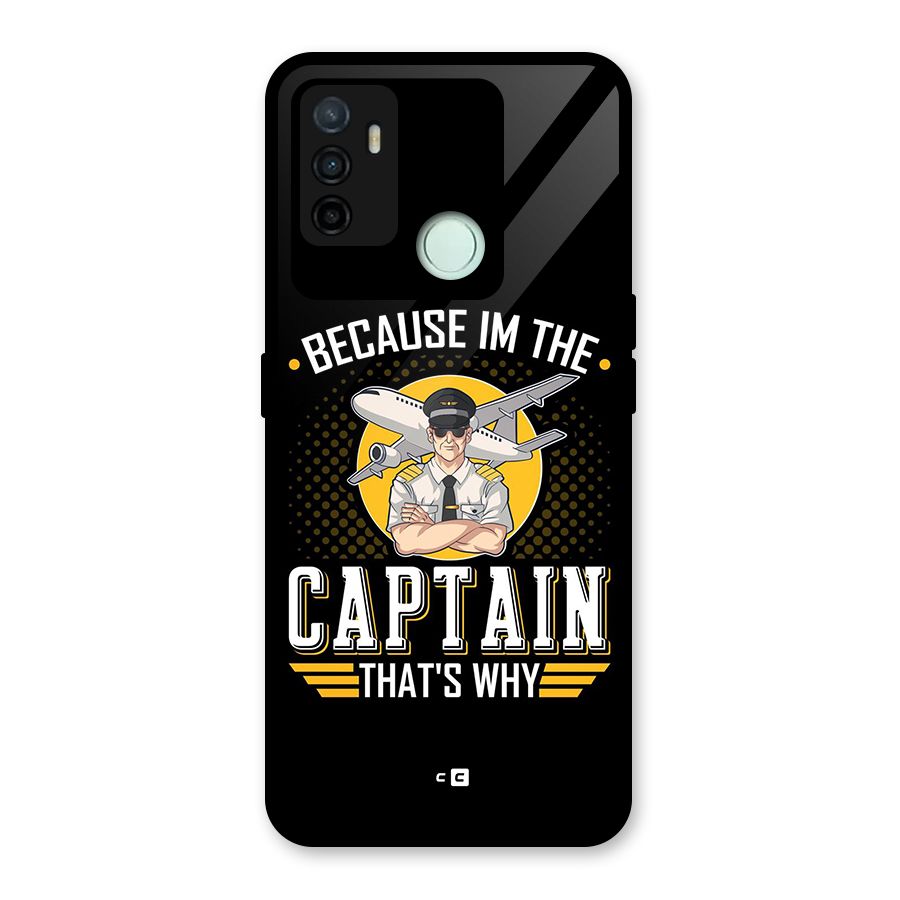 I M Captain Glass Back Case for Oppo A53