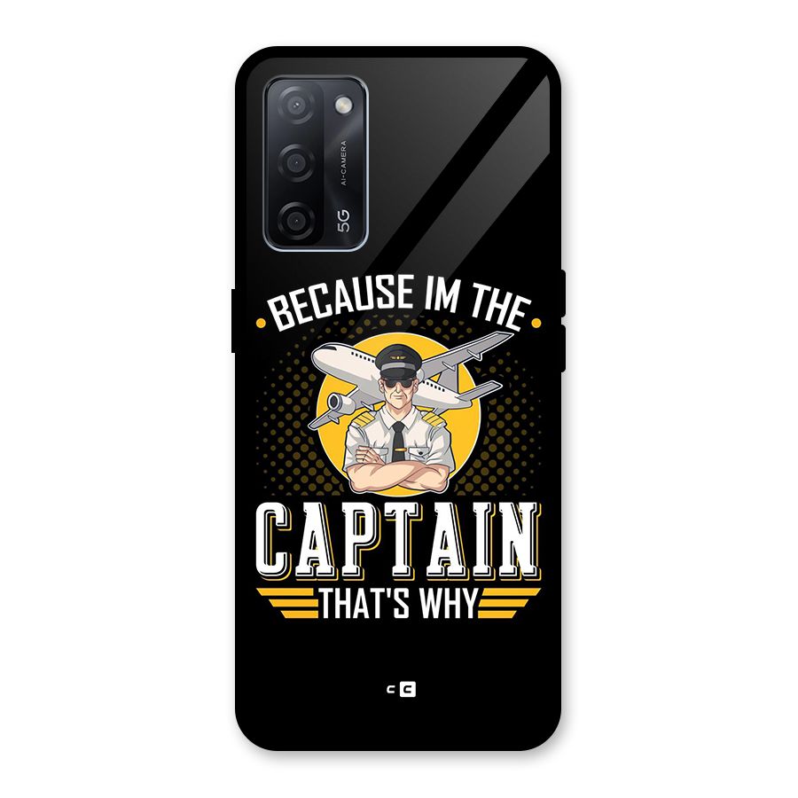 I M Captain Glass Back Case for Oppo A53s 5G