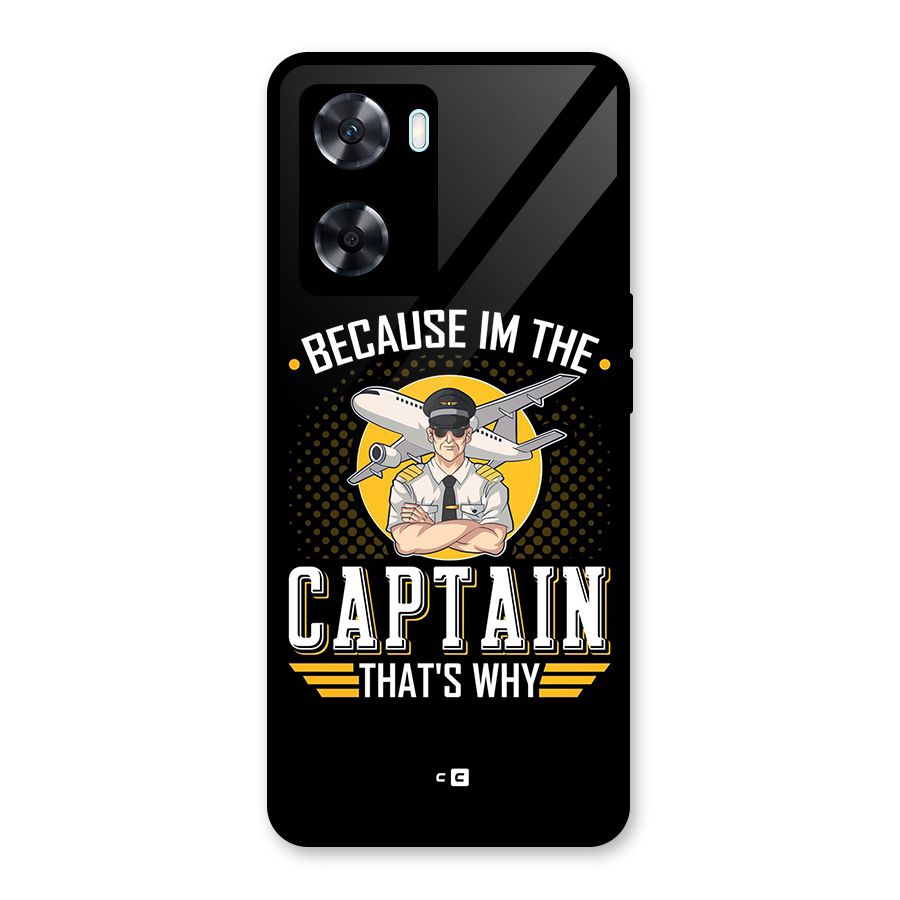 I M Captain Glass Back Case for Oppo A77