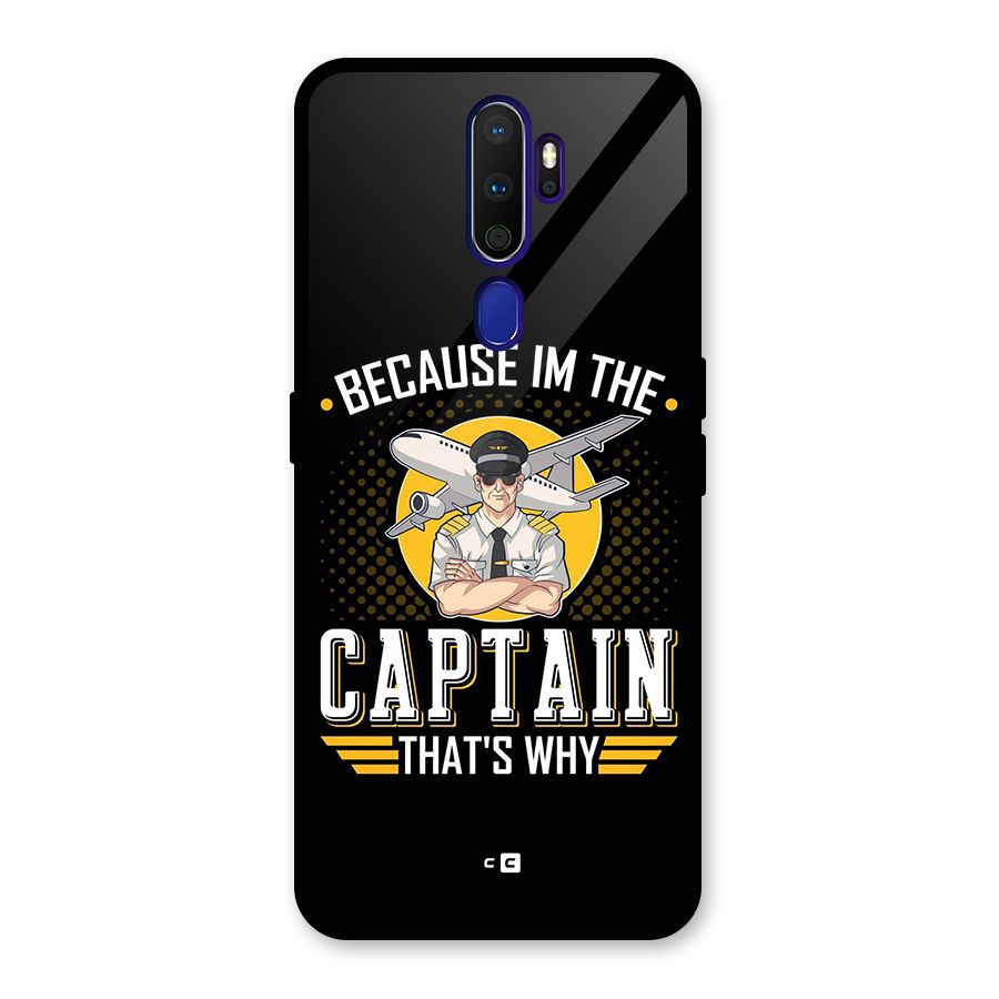 I M Captain Glass Back Case for Oppo A9 (2020)