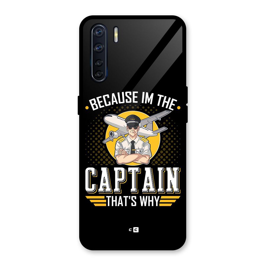 I M Captain Glass Back Case for Oppo F15