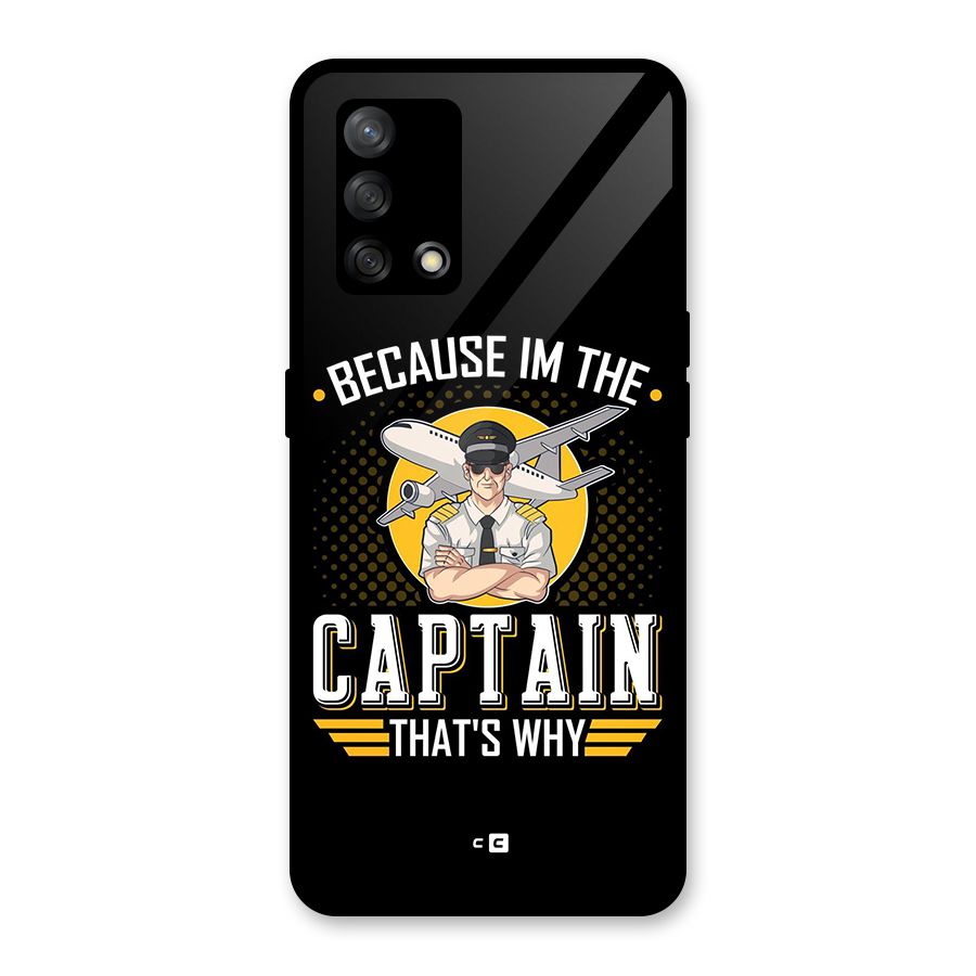 I M Captain Glass Back Case for Oppo F19s