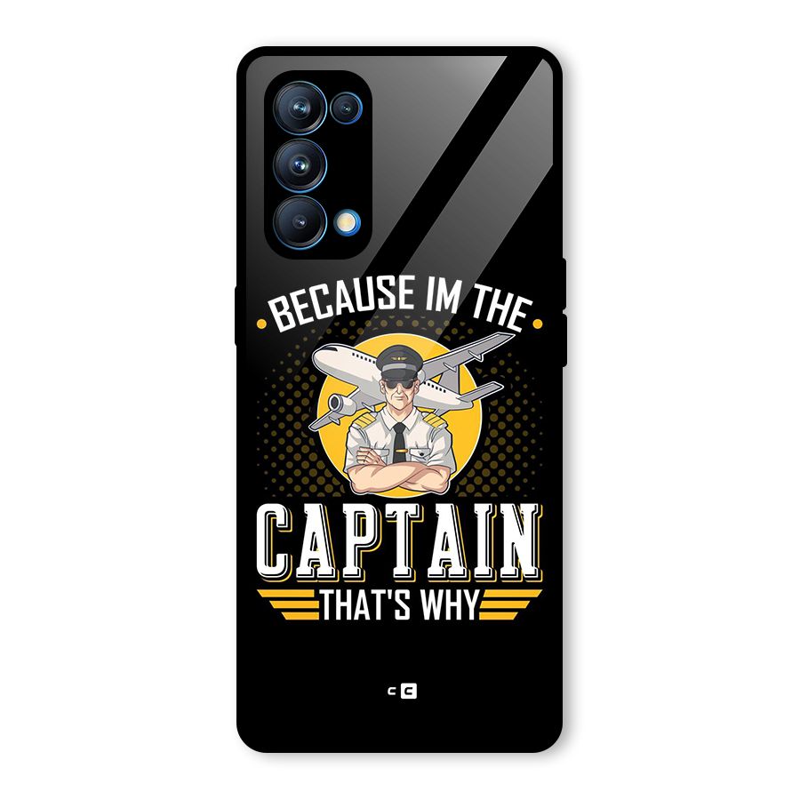I M Captain Glass Back Case for Oppo Reno5 Pro 5G