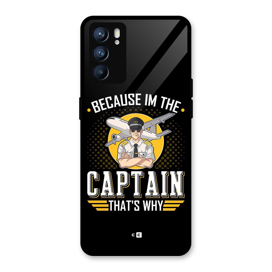 I M Captain Glass Back Case for Oppo Reno6 5G