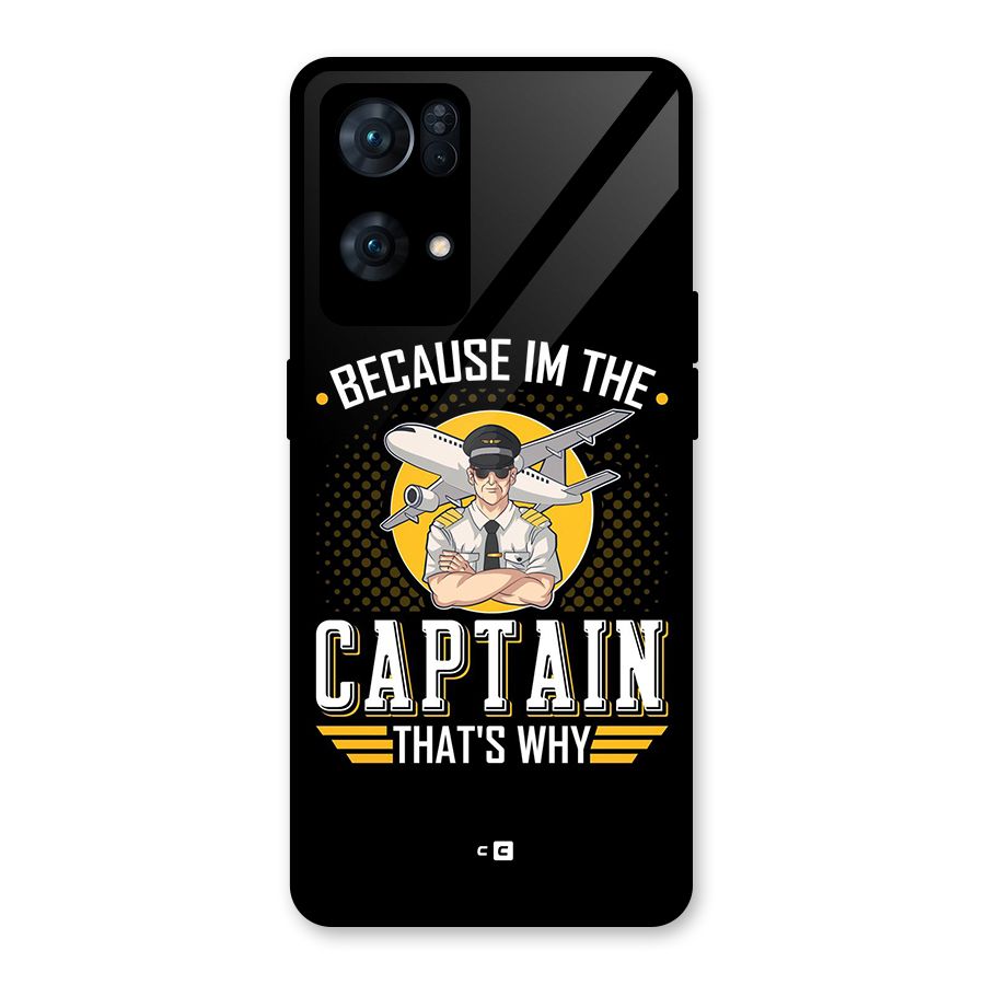 I M Captain Glass Back Case for Oppo Reno7 Pro 5G
