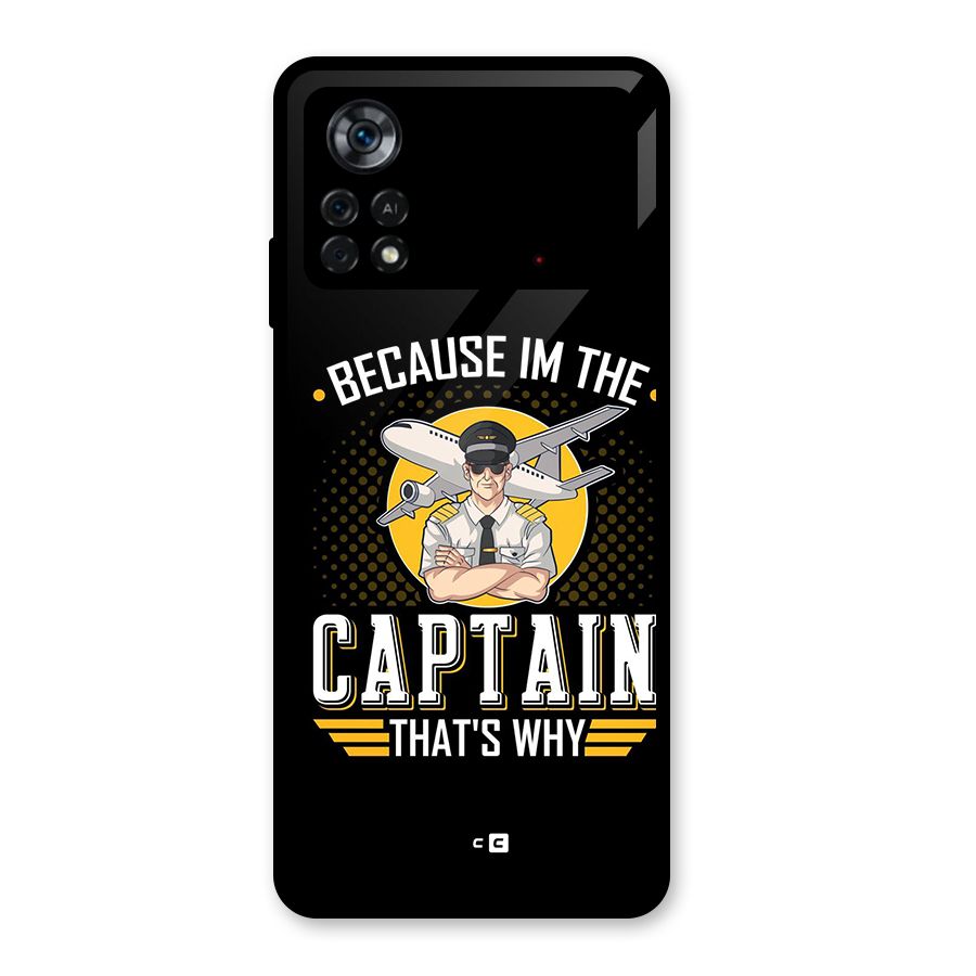I M Captain Glass Back Case for Poco X4 Pro 5G