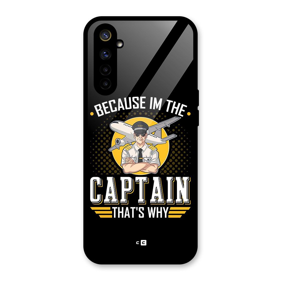 I M Captain Glass Back Case for Realme 6
