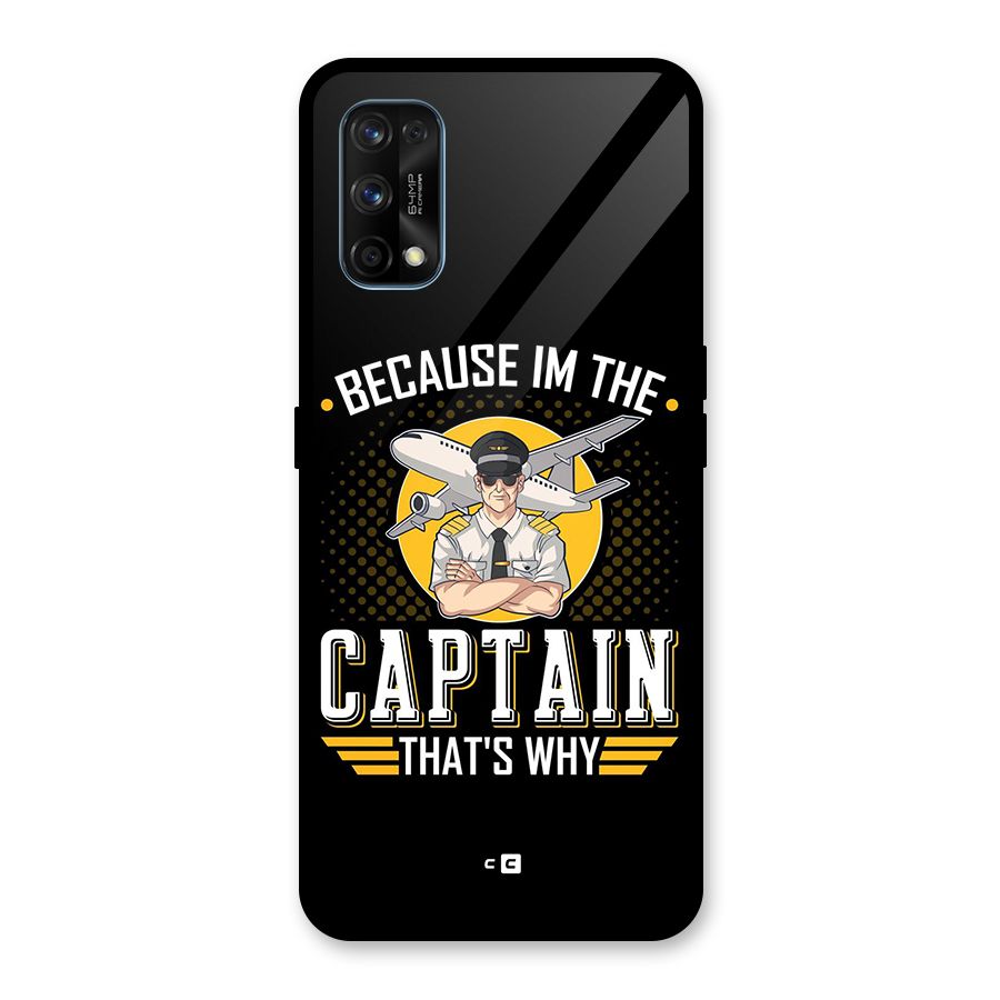 I M Captain Glass Back Case for Realme 7 Pro
