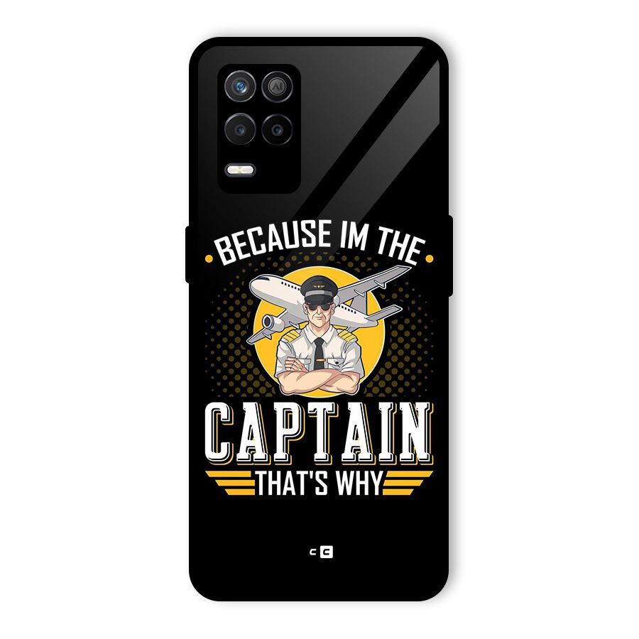 I M Captain Glass Back Case for Realme 8 5G