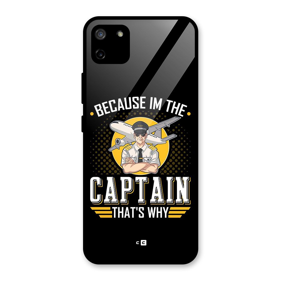 I M Captain Glass Back Case for Realme C11