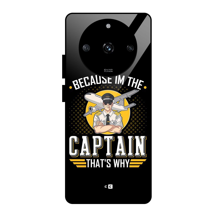 I M Captain Glass Back Case for Realme Narzo 60 5G