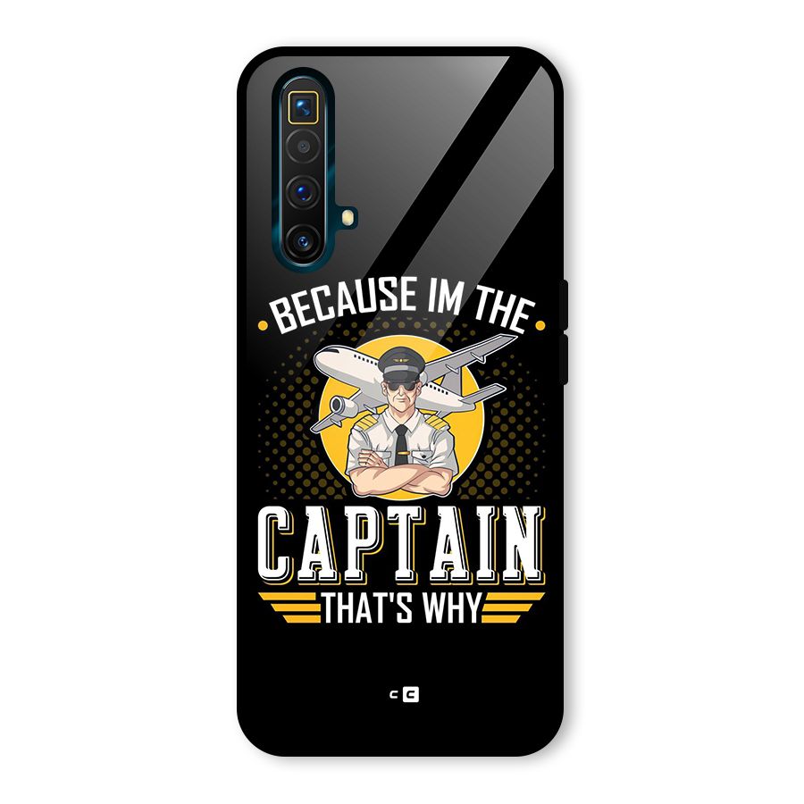 I M Captain Glass Back Case for Realme X3