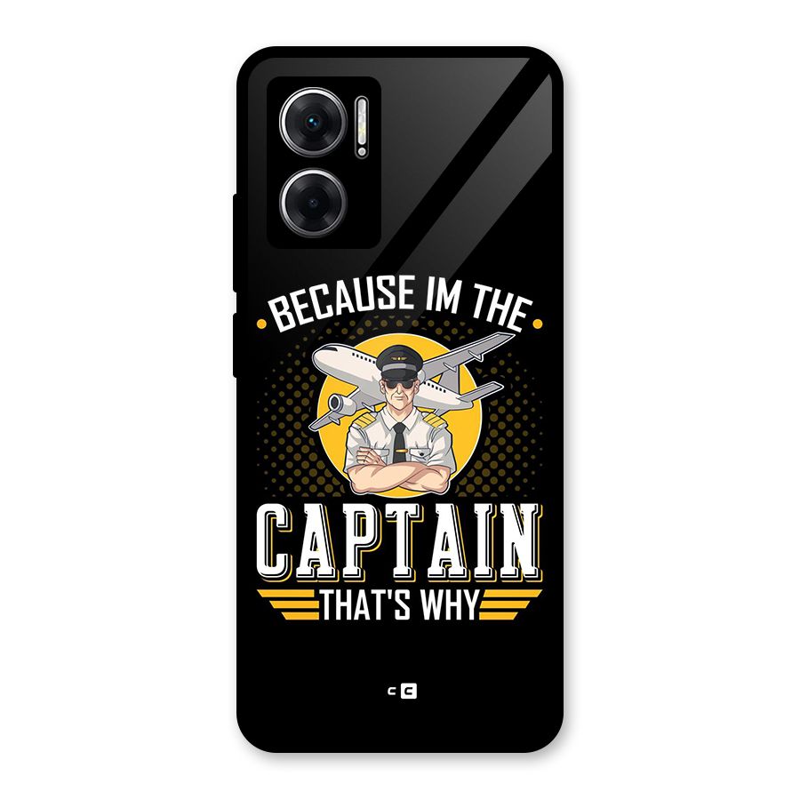 I M Captain Glass Back Case for Redmi 11 Prime 5G