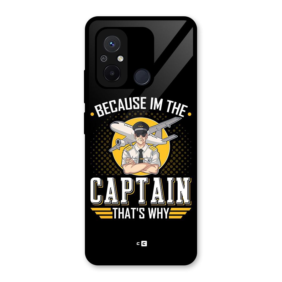 I M Captain Glass Back Case for Redmi 12C