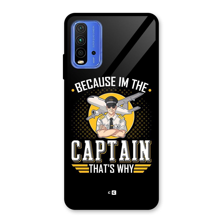 I M Captain Glass Back Case for Redmi 9 Power
