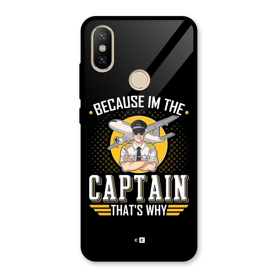 I M Captain Glass Back Case for Redmi A2