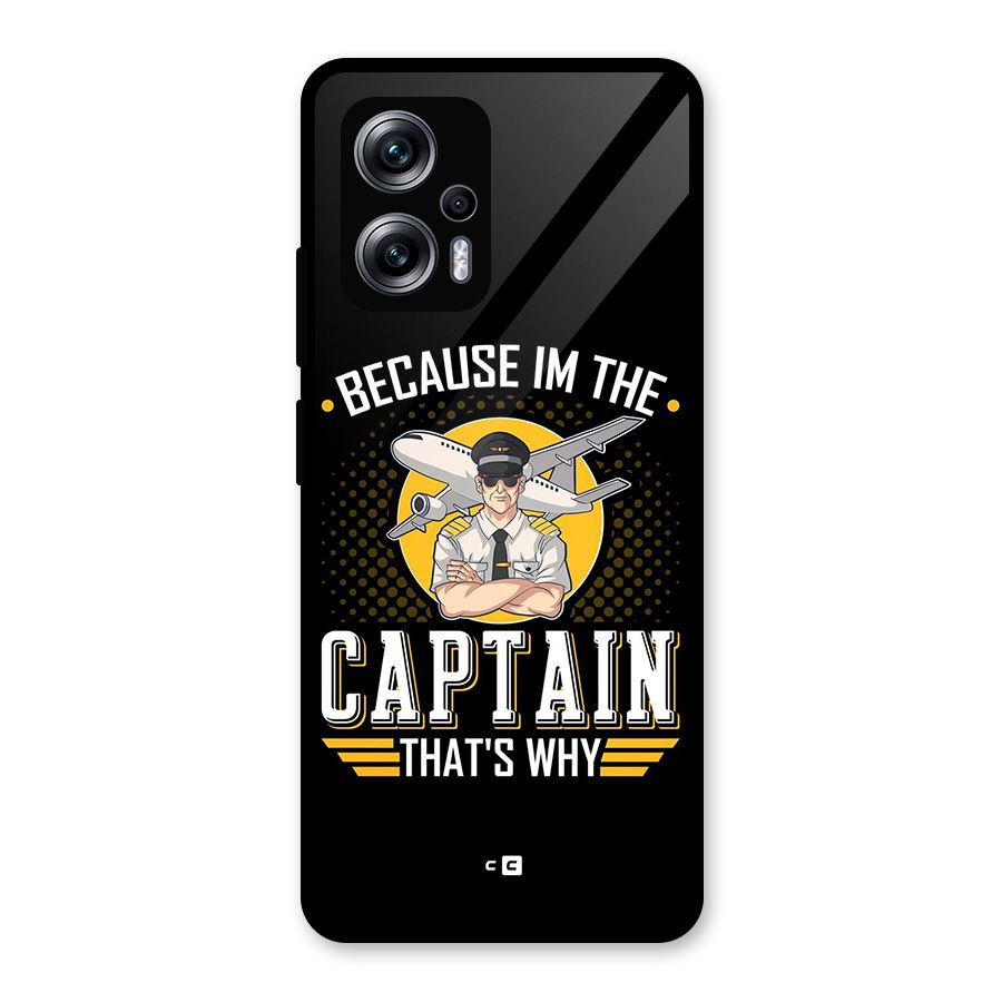 I M Captain Glass Back Case for Redmi K50i