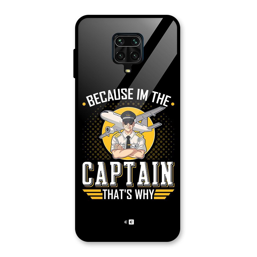 I M Captain Glass Back Case for Redmi Note 10 Lite