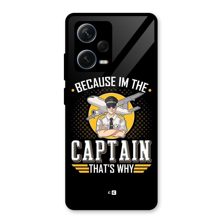 I M Captain Glass Back Case for Redmi Note 12 Pro Plus 5G