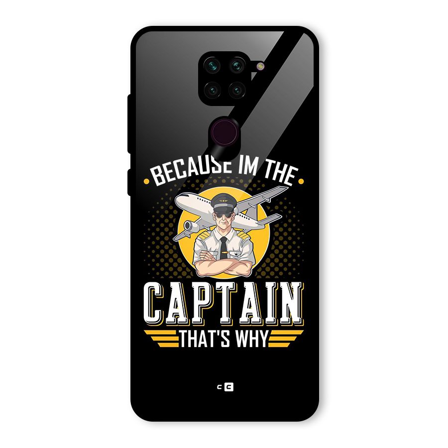 I M Captain Glass Back Case for Redmi Note 9