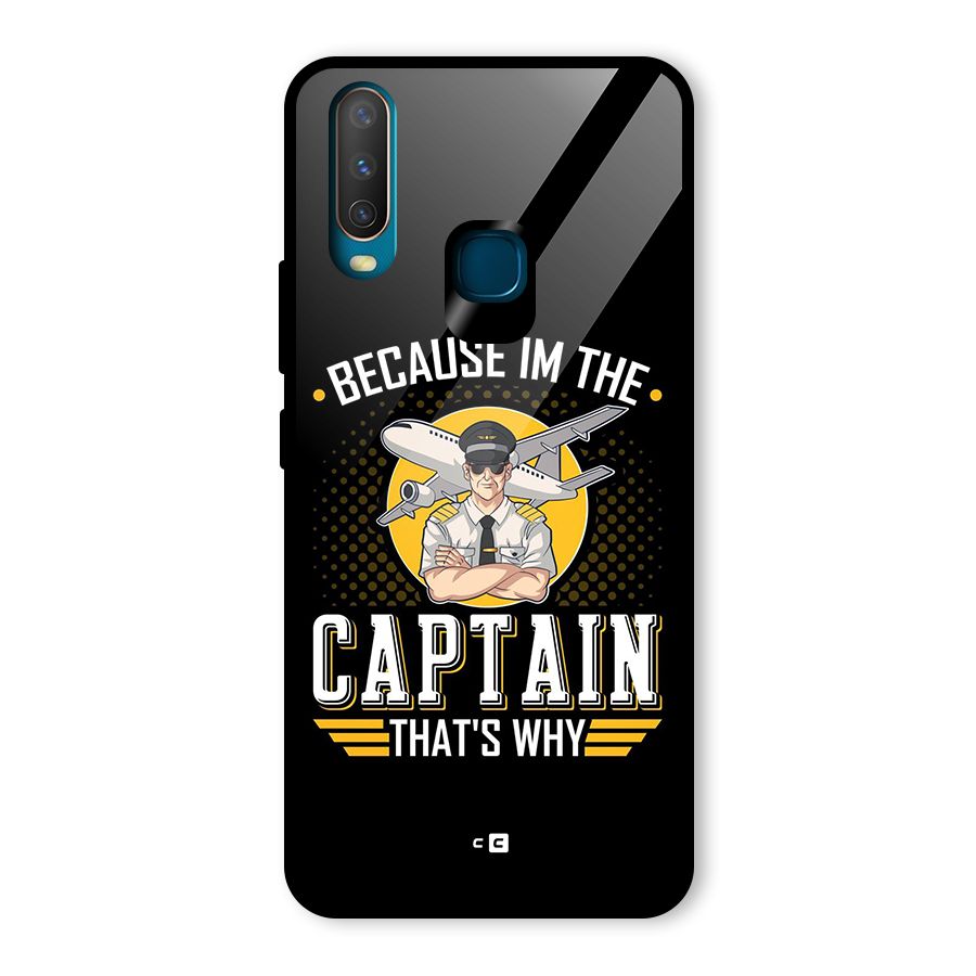 I M Captain Glass Back Case for Vivo U10