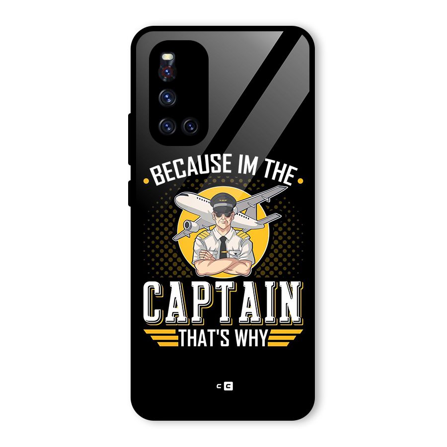 I M Captain Glass Back Case for Vivo V19