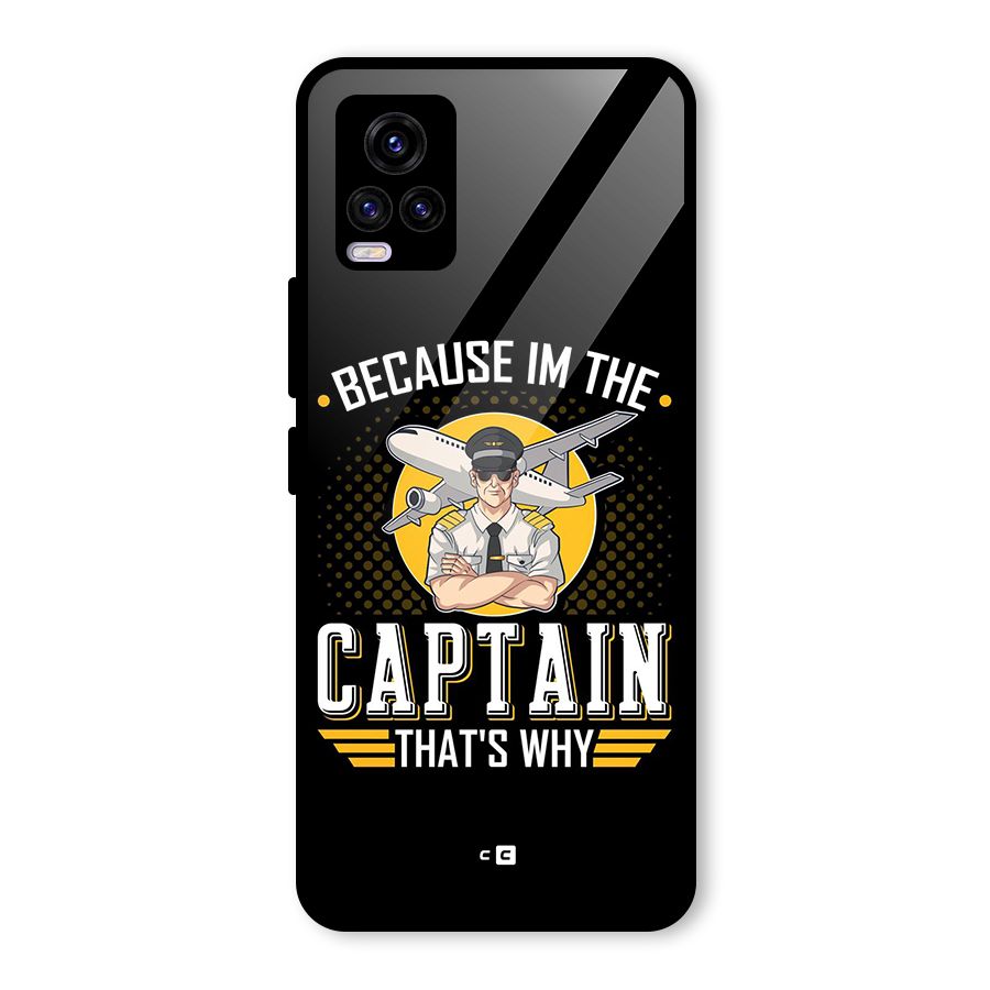 I M Captain Glass Back Case for Vivo V20