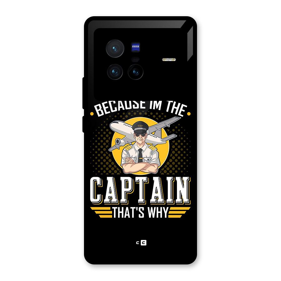 I M Captain Glass Back Case for Vivo X80