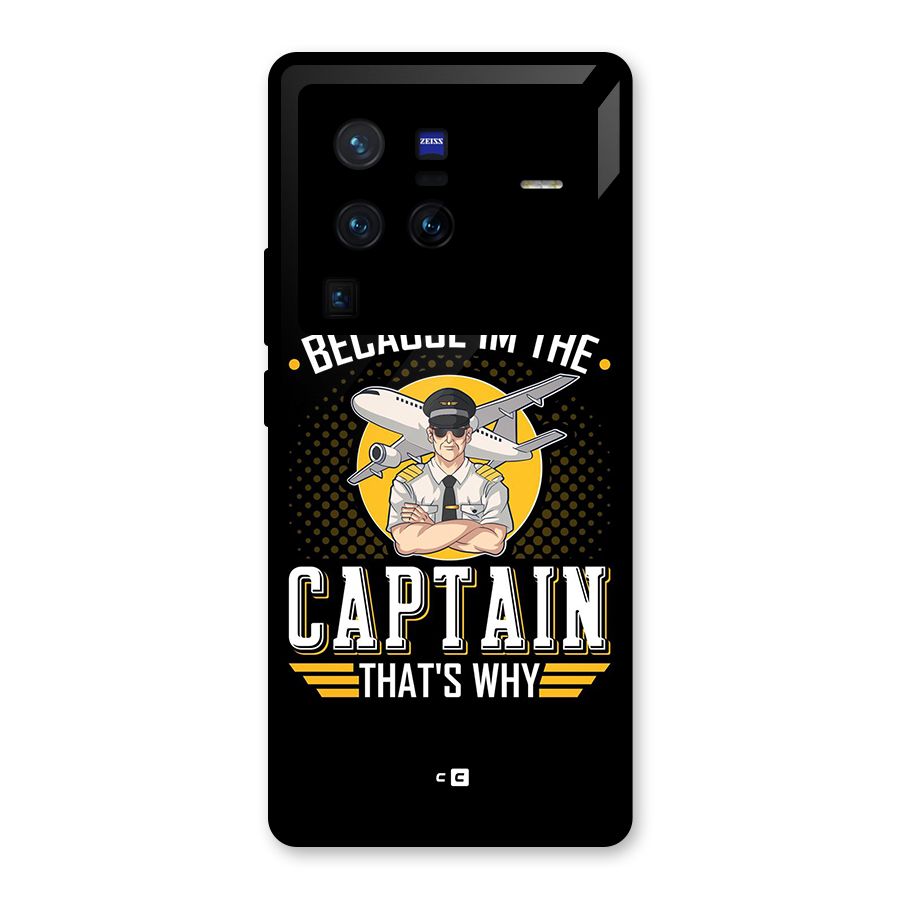 I M Captain Glass Back Case for Vivo X80 Pro