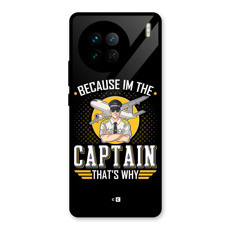 I M Captain Glass Back Case for Vivo X90