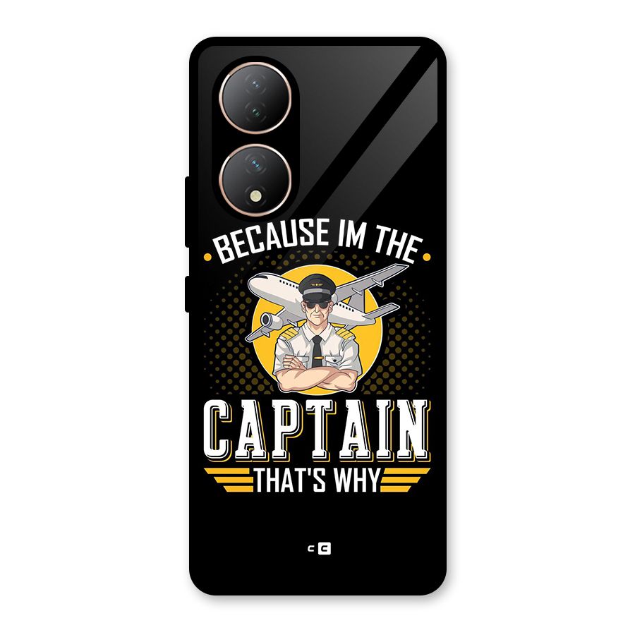 I M Captain Glass Back Case for Vivo Y100A