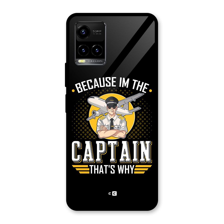 I M Captain Glass Back Case for Vivo Y21T