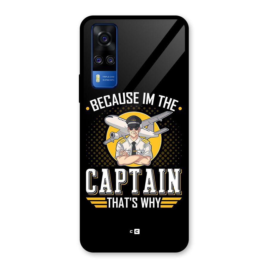 I M Captain Glass Back Case for Vivo Y31