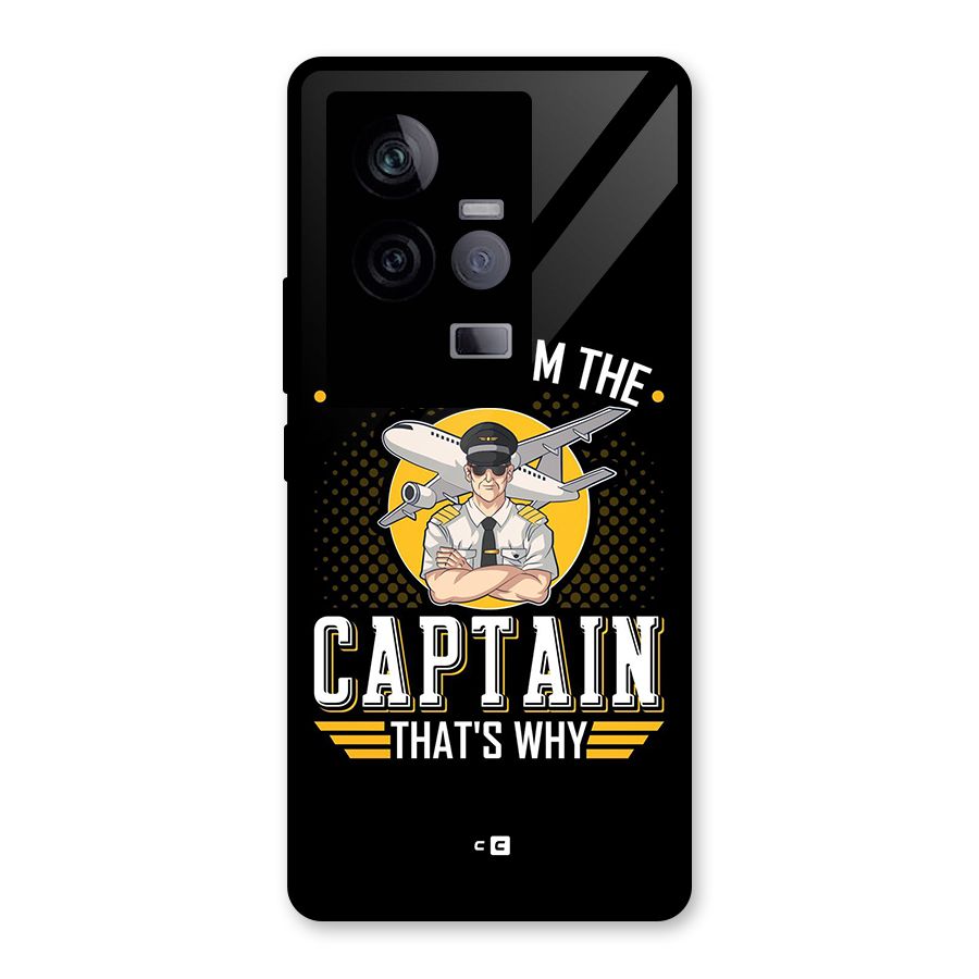 I M Captain Glass Back Case for Vivo iQOO 11 5G