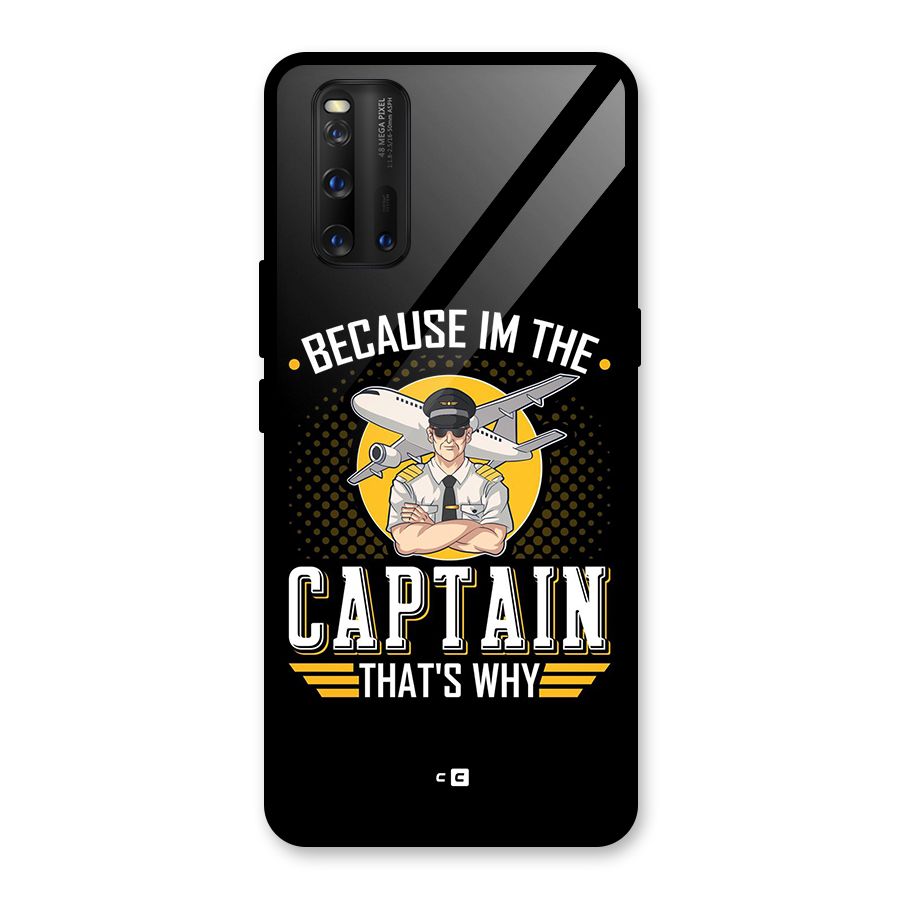 I M Captain Glass Back Case for Vivo iQOO 3