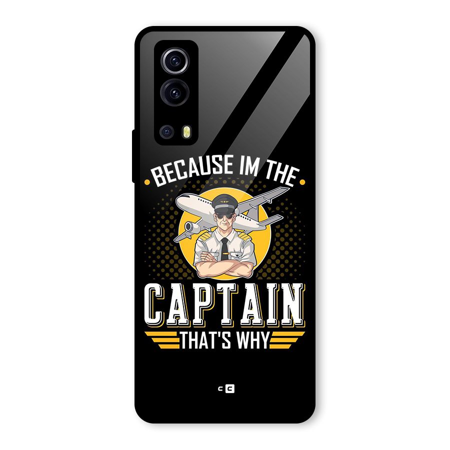 I M Captain Glass Back Case for Vivo iQOO Z3