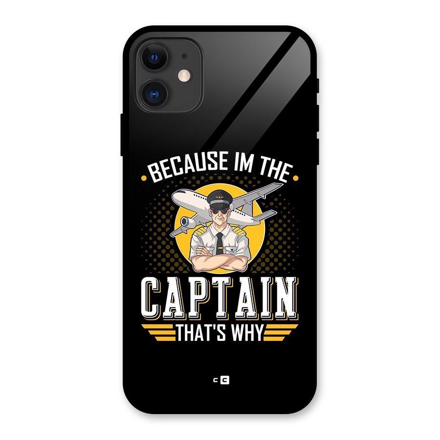 I M Captain Glass Back Case for iPhone 11