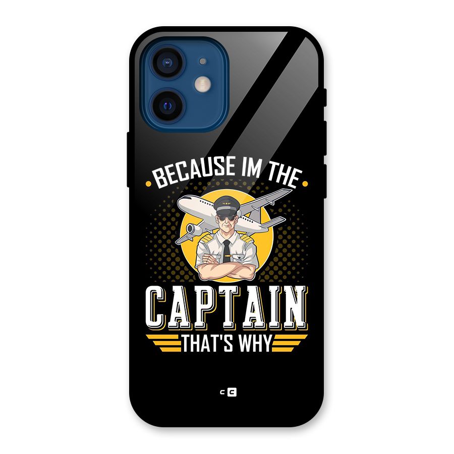 I M Captain Glass Back Case for iPhone 12 Mini