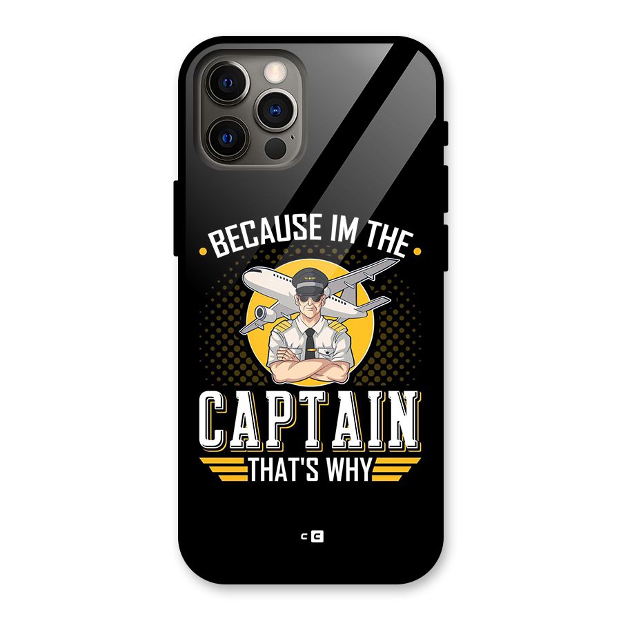 I M Captain Glass Back Case for iPhone 12 Pro