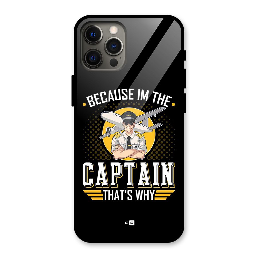 I M Captain Glass Back Case for iPhone 12 Pro Max