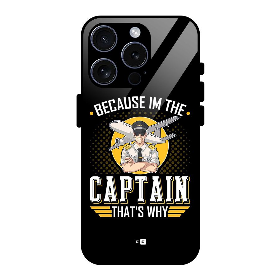 I M Captain Glass Back Case for iPhone 15 Pro