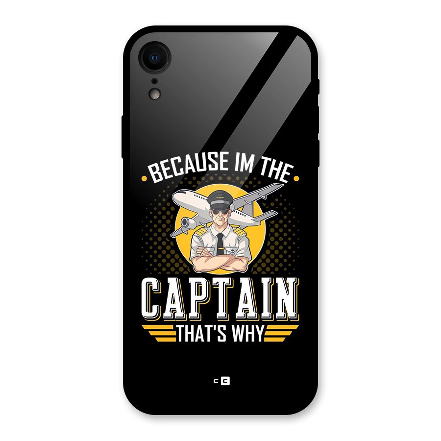 I M Captain Glass Back Case for iPhone XR