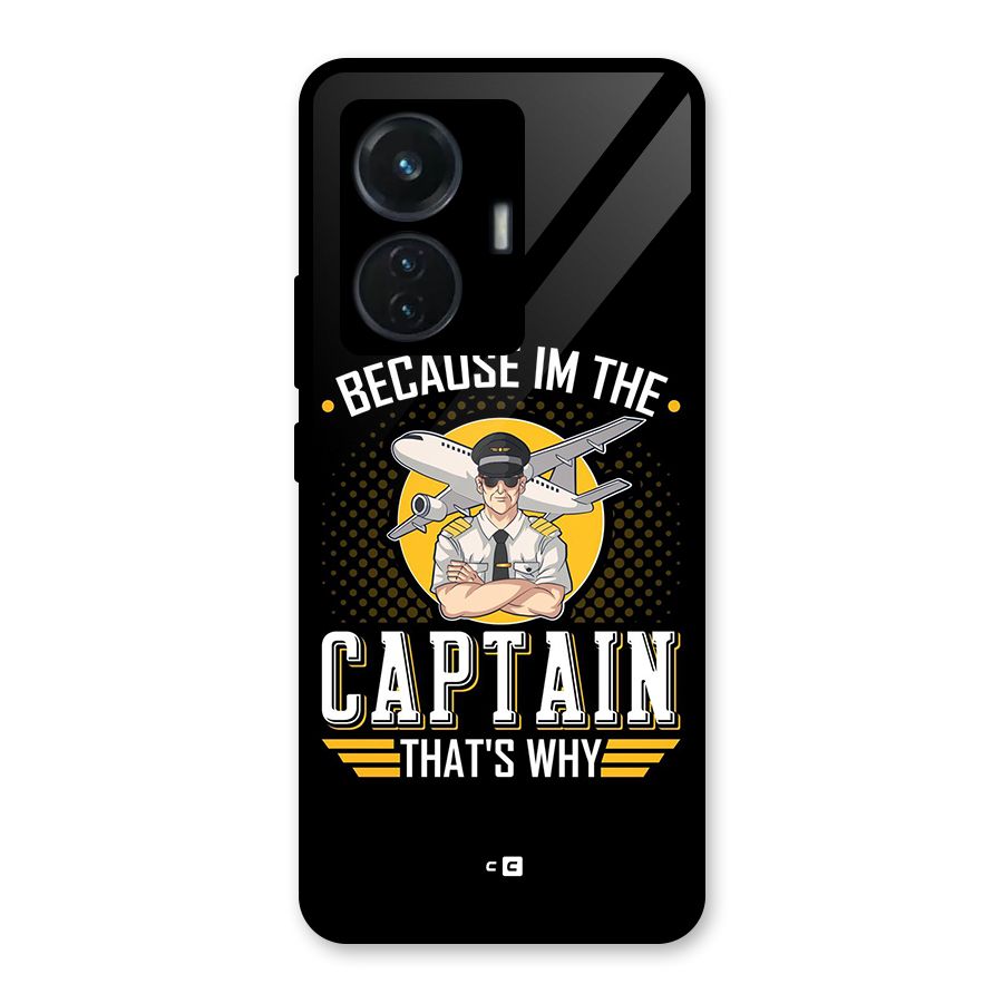 I M Captain Glass Back Case for iQOO Z6 44W