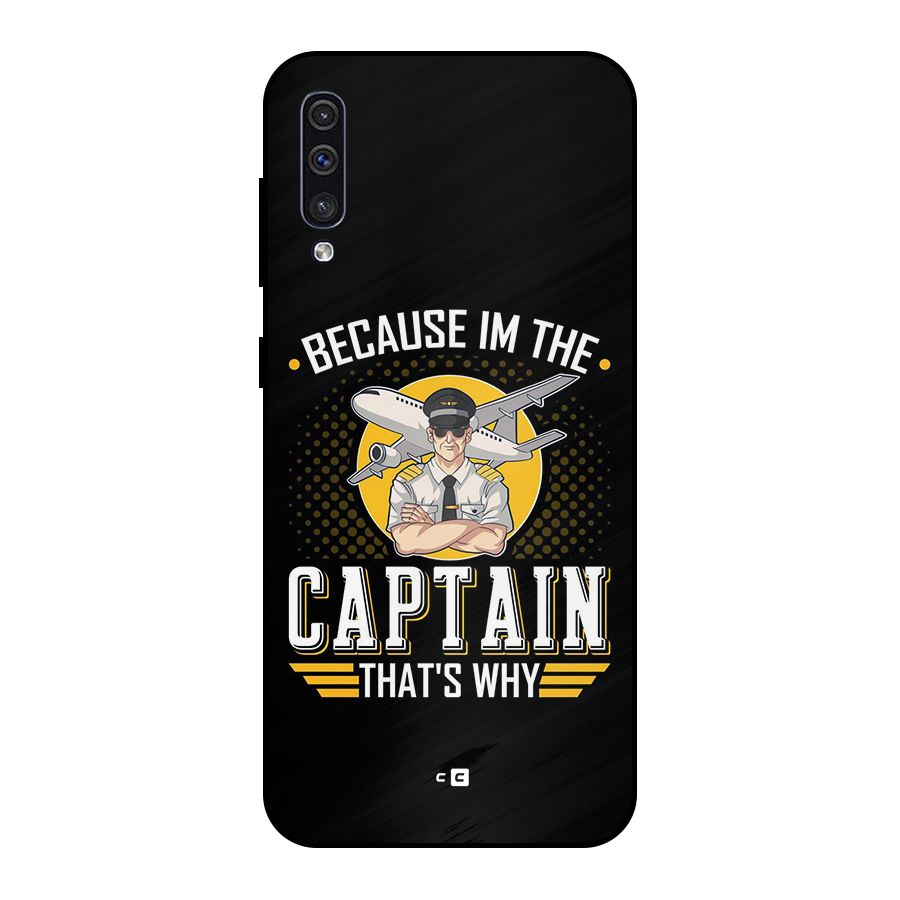I M Captain Metal Back Case for Galaxy A30s