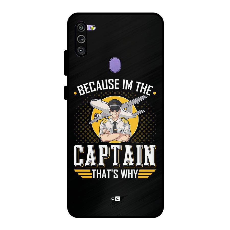 I M Captain Metal Back Case for Galaxy M11