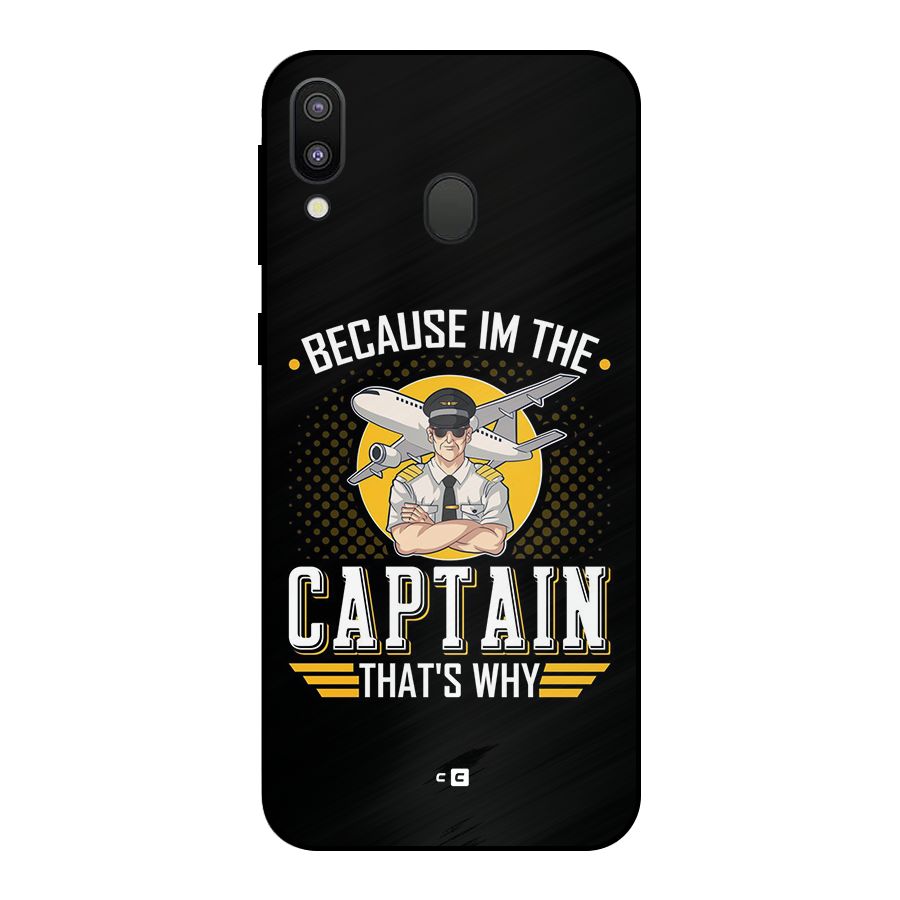 I M Captain Metal Back Case for Galaxy M20